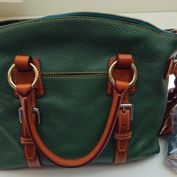 Dooney & Bourke Pebble Leather Domed Satchel - Picture 8 of 15